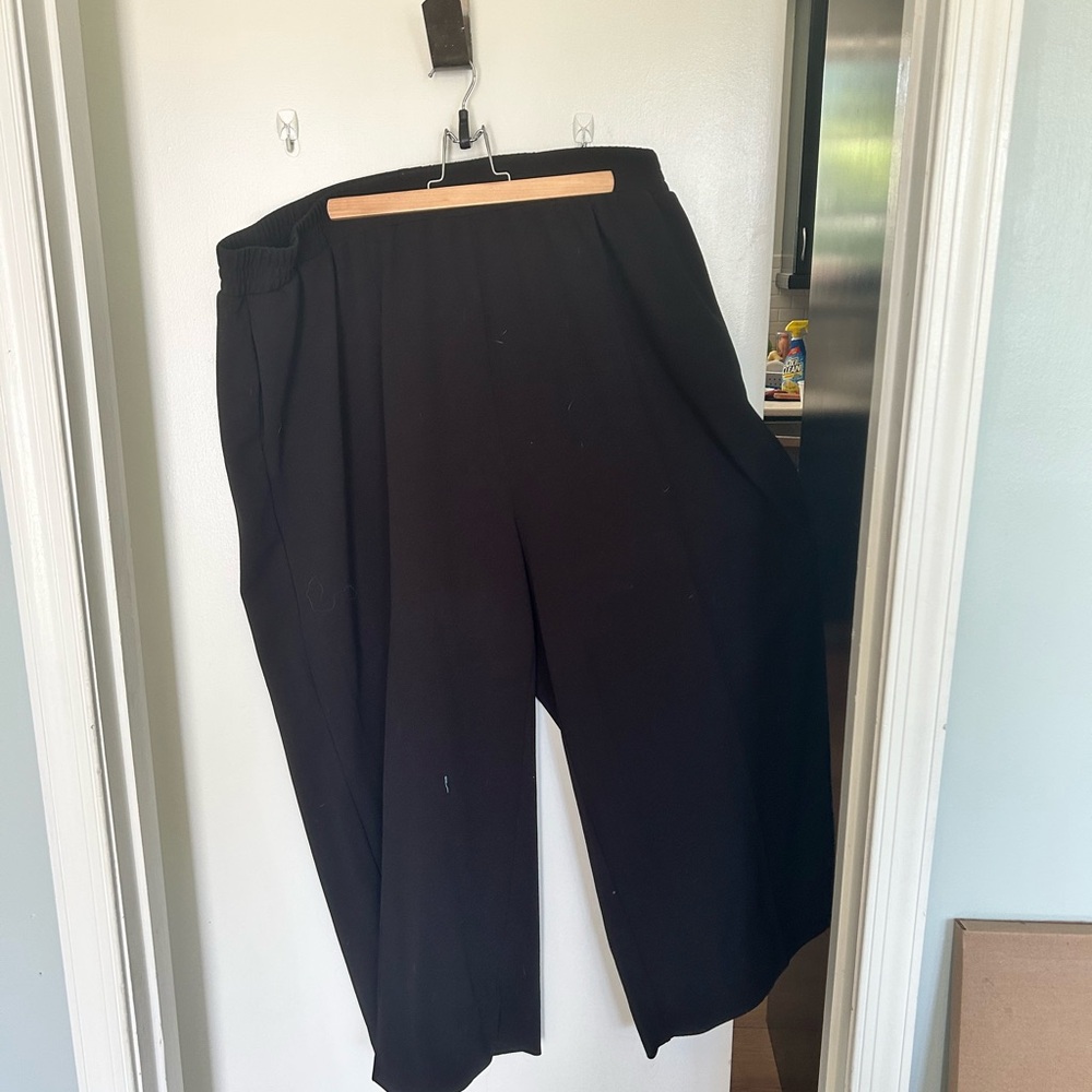 Eloquii Black Elastic-Waist Pants